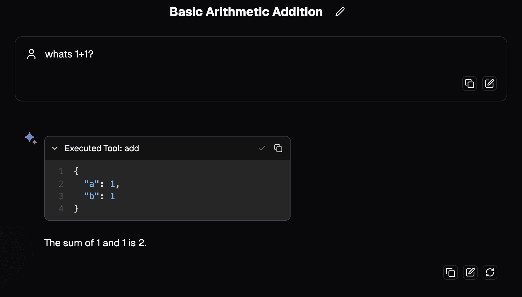 MCP tool execution in chat
